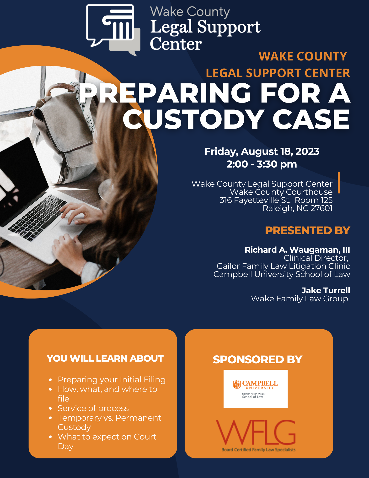 Custody Seminar Flyer